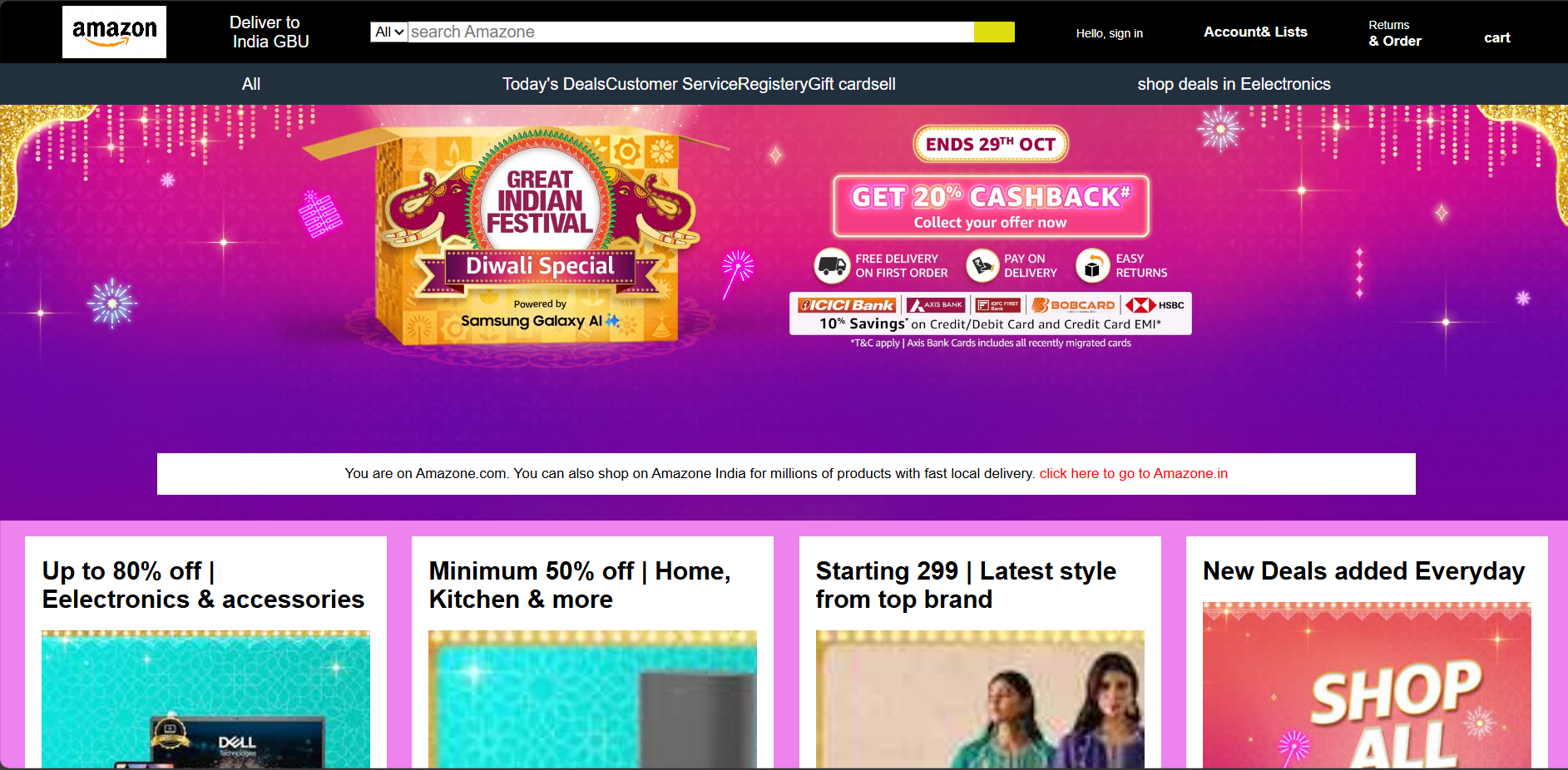 Amazon Website